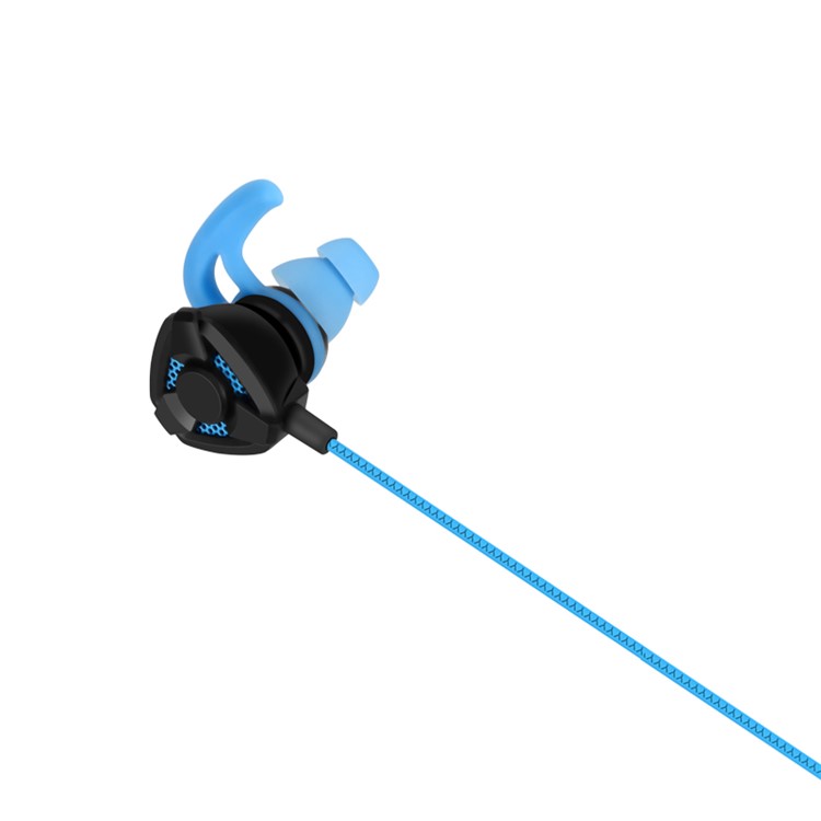 MOMAX Gaming Earbuds with Dual Mic 3.5mm In-ear Wired Earphones - Blue-3
