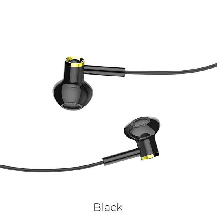 HOCO M47 Canorous Universal 3.5mm Wired In-ear Headphone with Mic for iPhone Samsung, etc - Black-3