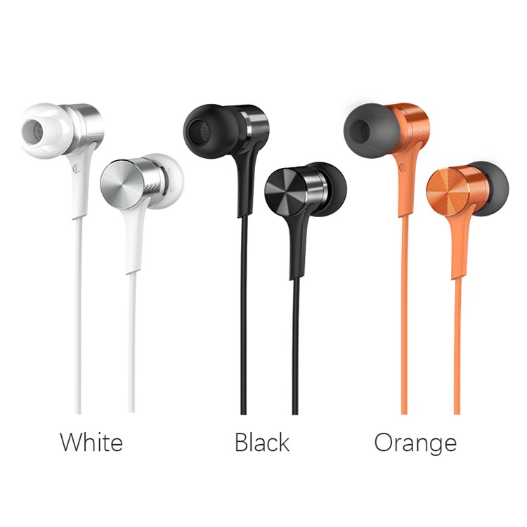HOCO M54 Música Pura Universal 3,5 Mm Fones De Ouvido Com Fio Com Microfone - Preto-4