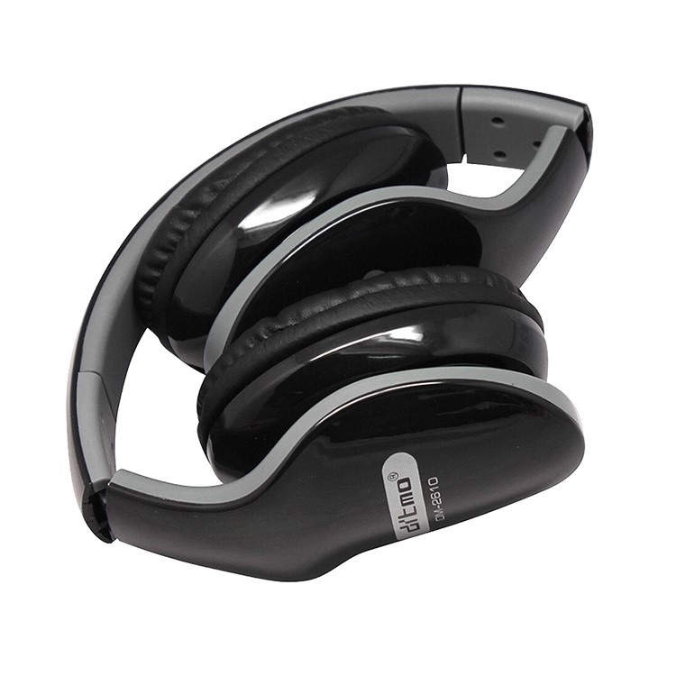 DITMO DM-2610 3.5mm Wired Foldable Stereo Over-ear Headphone - Black-2