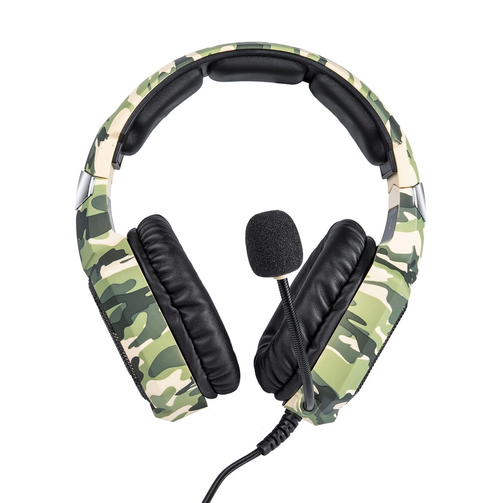 ONIKUMA K8 Camouflage Omnidirectional MIC USB Gaming Headset Wired Headphone - Green-14