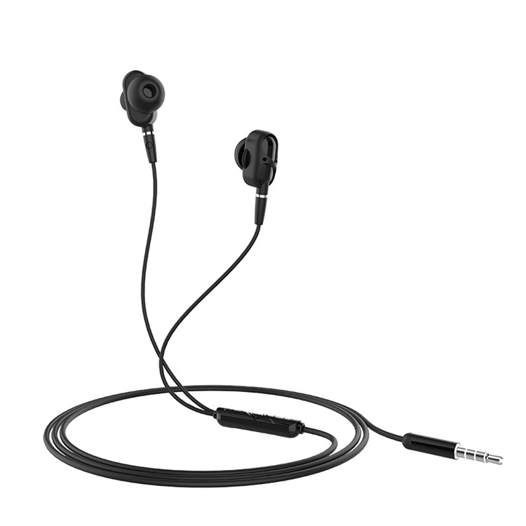 HOCO M62 3.5mm In-ear Stereo Earphone with Microphone for iPhone Samsung - Black-1
