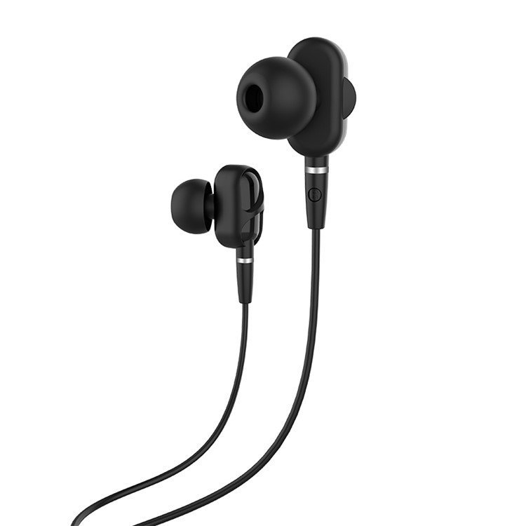 HOCO M62 3.5mm In-ear Stereo Earphone with Microphone for iPhone Samsung - Black-2