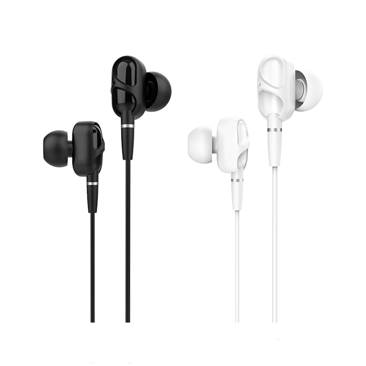 HOCO M62 3.5mm In-ear Stereo Earphone with Microphone for iPhone Samsung - Black-4
