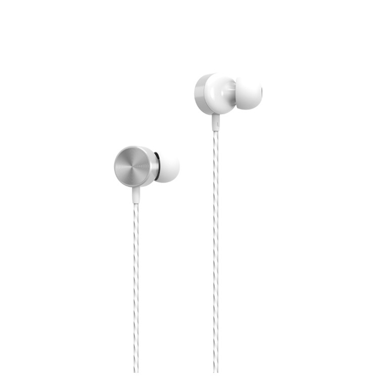 WiWU Earbuds 102 In-ear 3.5mm Wired Control Headphone Earphones with Microphone - White-1