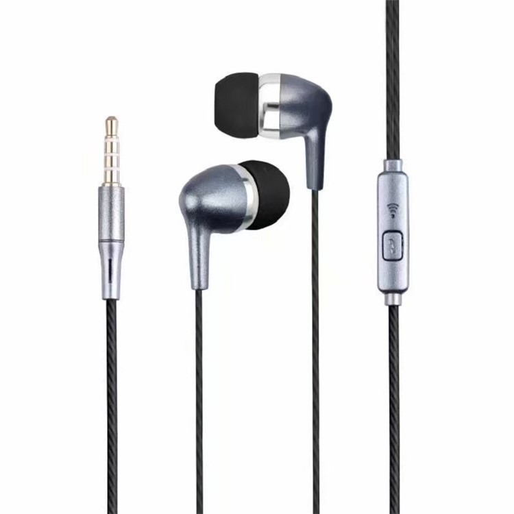 3.5mm Fragrant In-ear Headset Headphones with Microphone - Black-1