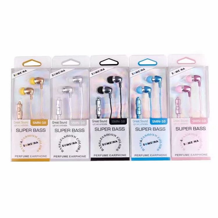 3,5 Milímetros Perfumadas Em Fones De Ouvido Fone De Ouvido Com Microfone - Preto-2