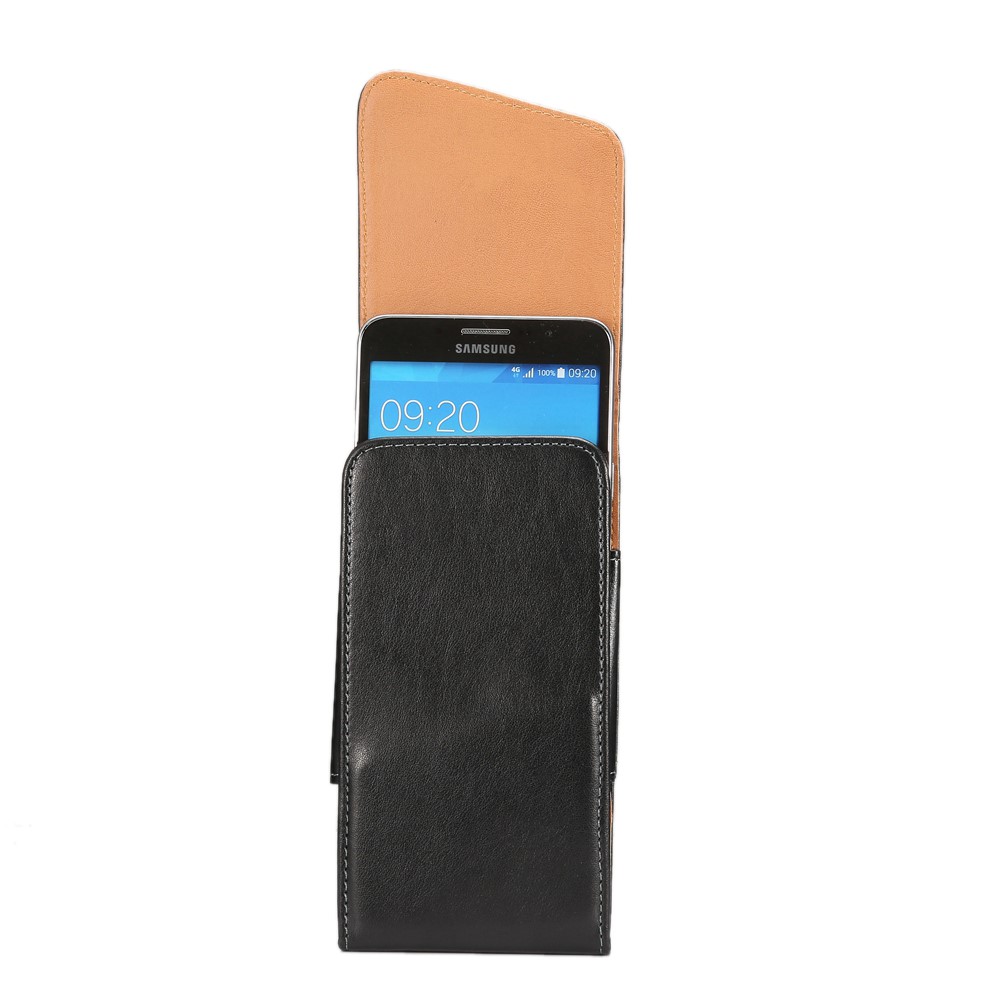 Universal Leder Holster Hülle Mit Gürtelclip Für Iphone 11 Pro Max Samsung Galaxy S10 Plus Huawei P30 Pro Usw., Größe: 16 x 8 cm