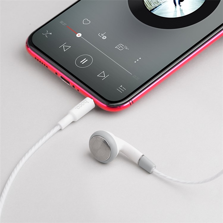 HOCO M61 Solo 3,5 Mm Oído Auricular Atado Con Alambre Con 1,2 M Mic - Blanco-4
