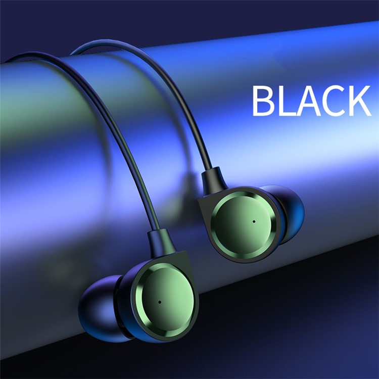 USAMS EP-40 In-ear Electroplating Cord Headphones, 1.2m - Black
