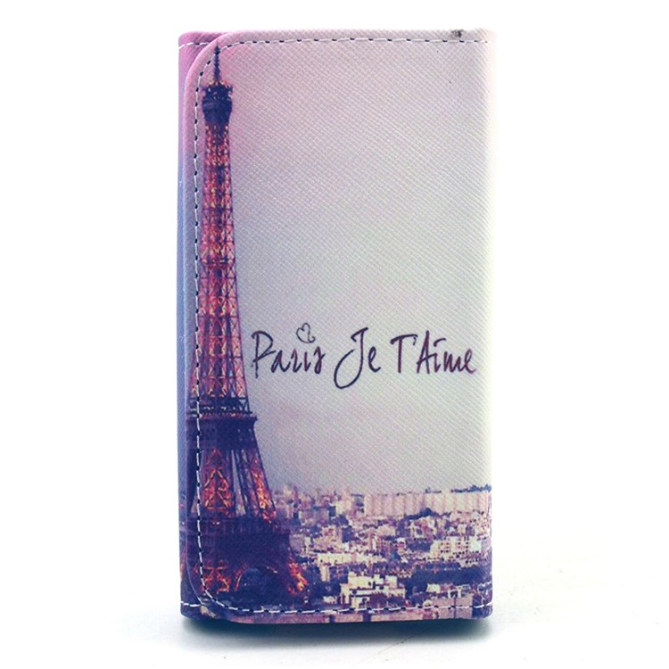 Eiffel Tower Universal Leather Pouch Case for iPhone 6/6s Galaxy S6/S6 edge, Size: 14.4 x 7.5 x 1.5cm-1