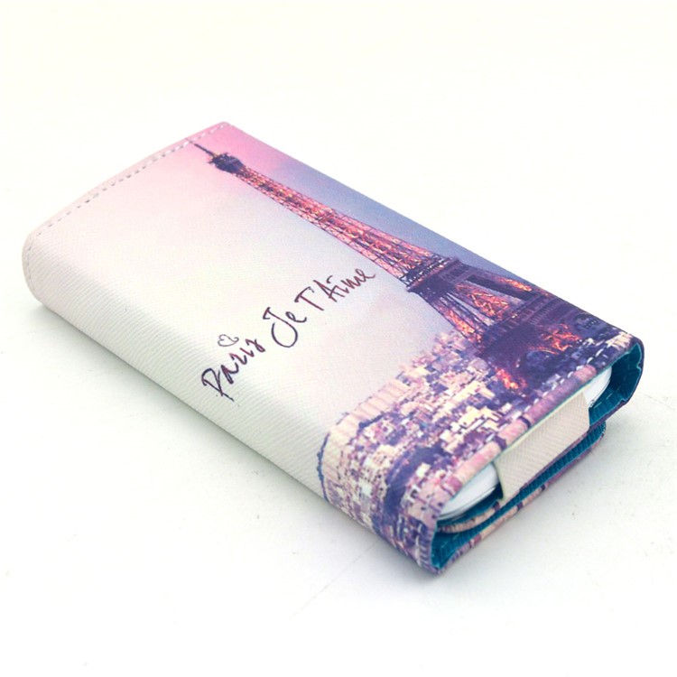 Eiffel Tower Universal Leather Pouch Case for iPhone 6/6s Galaxy S6/S6 edge, Size: 14.4 x 7.5 x 1.5cm-4