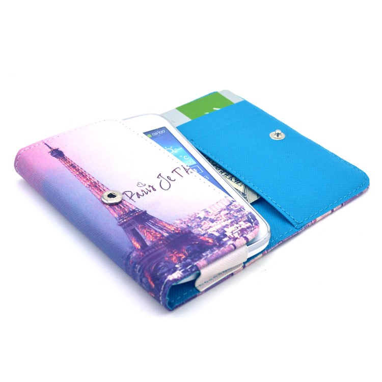 Eiffel Tower Universal Leather Pouch Case for iPhone 6/6s Galaxy S6/S6 edge, Size: 14.4 x 7.5 x 1.5cm-7