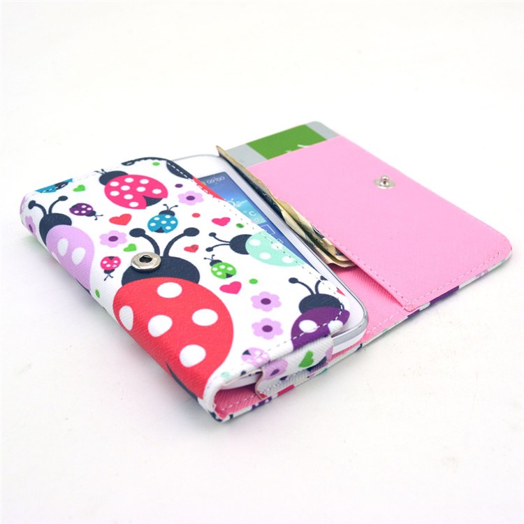 Ladybugs Universal Leather Pouch Case for iPhone 6/6s Galaxy S6/S6 edge, Size: 14.4 x 7.5 x 1.5cm-5