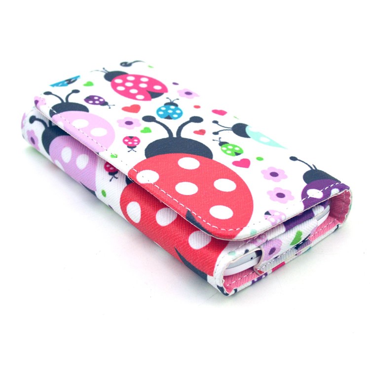 Ladybugs Universal Leather Pouch Case for iPhone 6/6s Galaxy S6/S6 edge, Size: 14.4 x 7.5 x 1.5cm-6