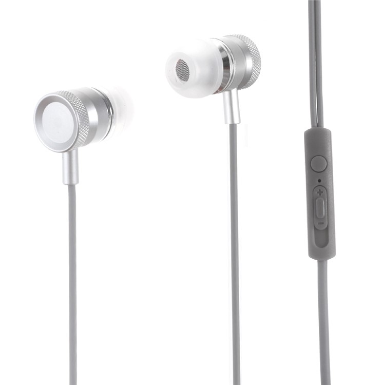 3.5mm In-ear Earphone with Remote and Microphone - Grey-1