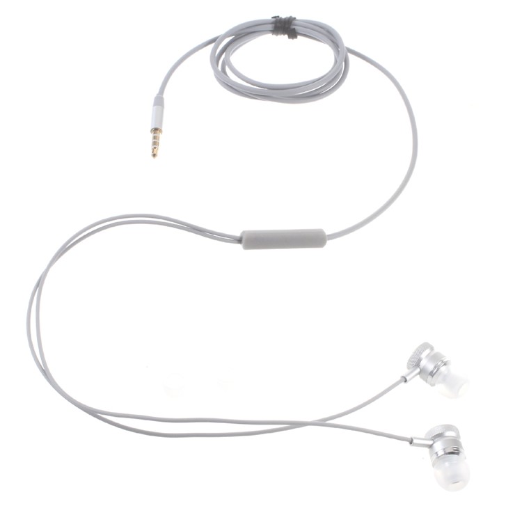 3.5mm In-ear Earphone with Remote and Microphone - Grey-3