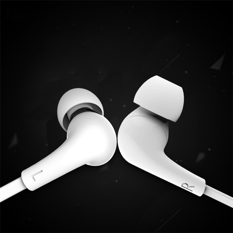 USAMS Leo Serie 3,5 Mm In-Ear-Stereo-Flat-Style Verdrahteter Kopfhörer Mit Mikrofon Für Iphone / Ipad / Samsung (1,2 M) - Weiß-3