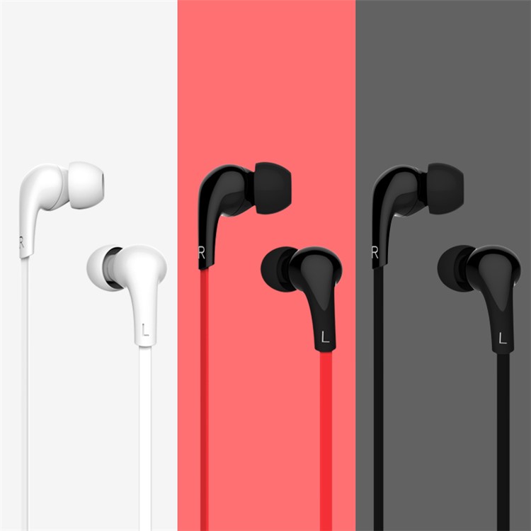 USAMS Leo Serie 3,5 Mm In-Ear-Stereo-Flat-Style Verdrahteter Kopfhörer Mit Mikrofon Für Iphone / Ipad / Samsung (1,2 M) - Weiß-9