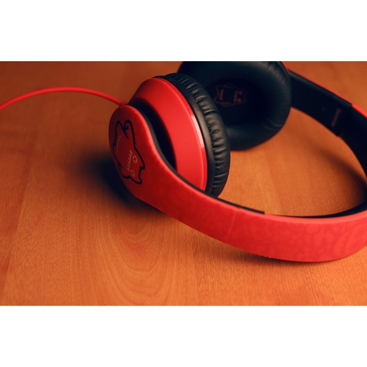MEKICULTURE Zombies Cat Wired Earphone Stereo Over-ear Headphone with Mic-5