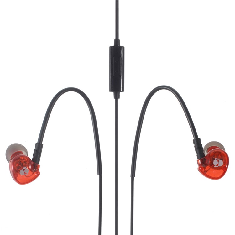 

FSHANG Q8 In-ear 3.5mm Headset Earphone with Microphone for iPhone Samsung - Red