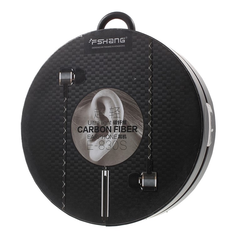 FSHANG E-830S Ultra Light Carbon Fiber In-ear 3.5mm Earphone with Mic-7