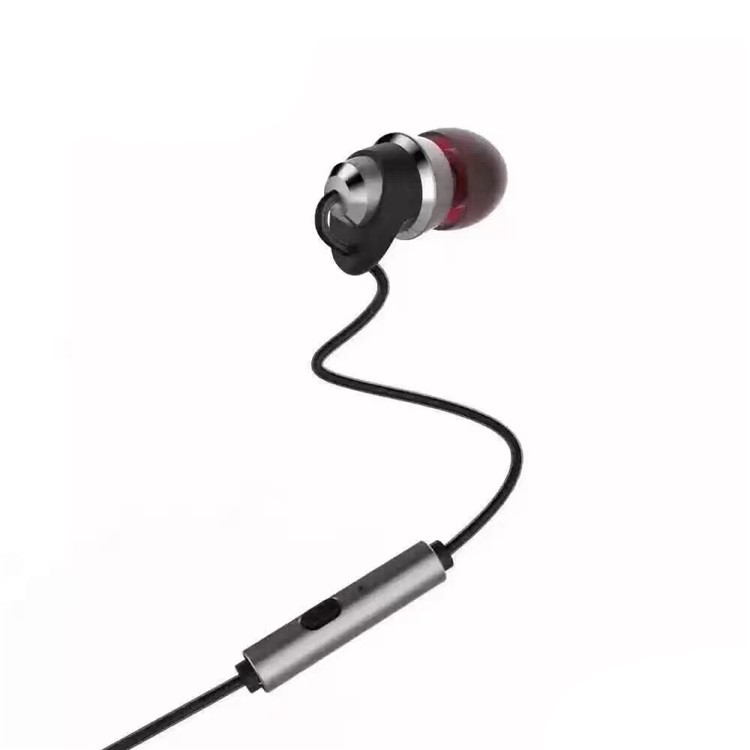REMAX In-ear 3.5mm Earphone Headphone with Remote and Mic for iPhone Samsung - Black-1