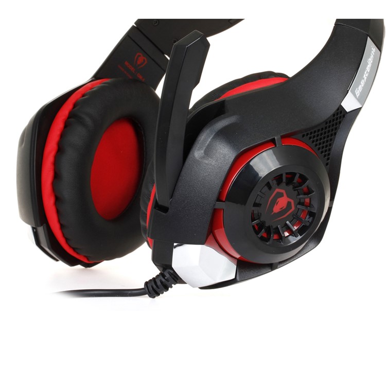 BEEXCELLENT GM-1 3.5mm Over-Ear Gaming Headphone with Mic & LED Light - Red-4