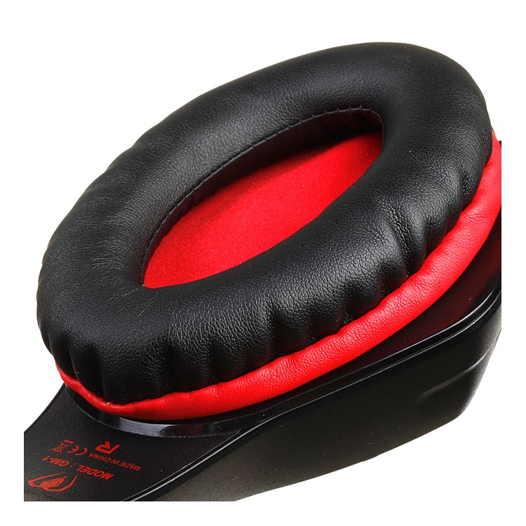 BEEXCELLENT GM-1 3.5mm Over-Ear Gaming Headphone with Mic & LED Light - Red-8