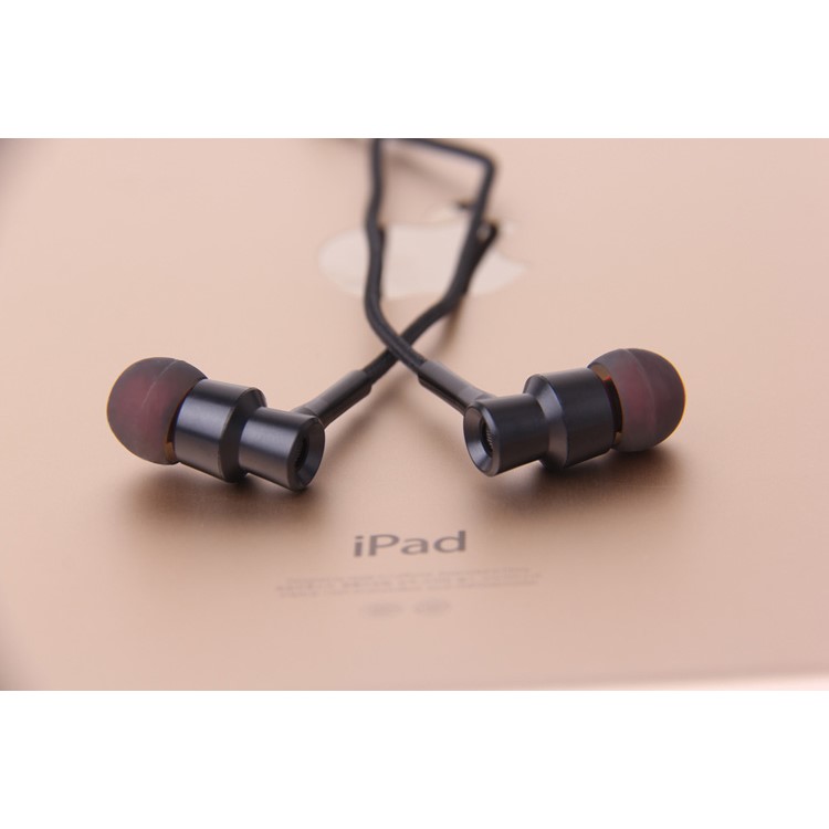 INHON M1 Wired 3.5mm In-ear HiFi Earphone Headphone with Mic for iPhone Samsung etc - Black-5