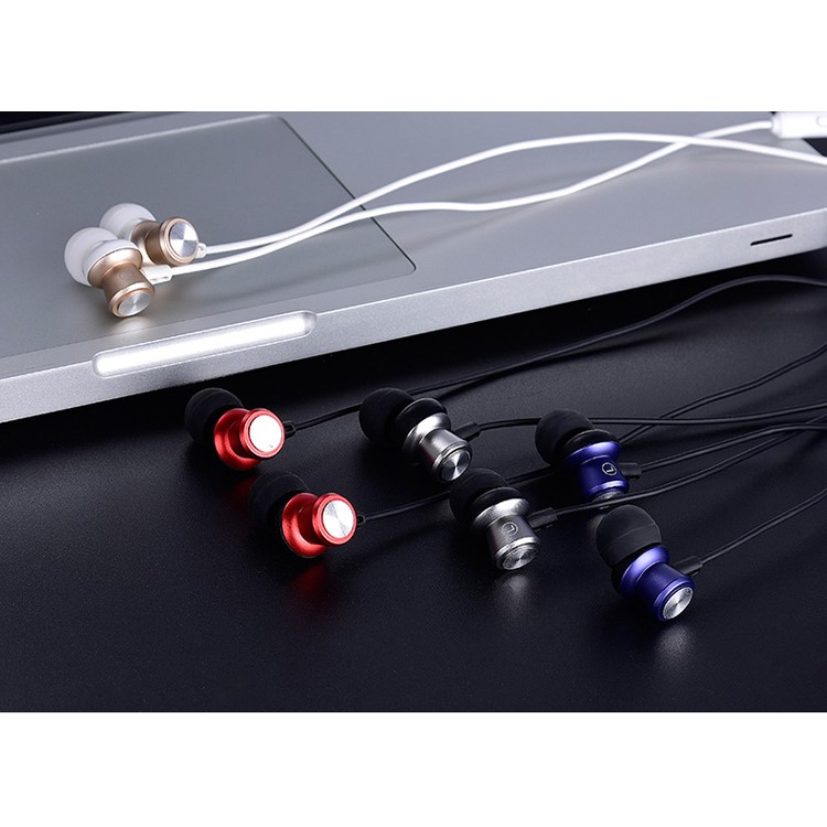 USAMS EP-10 3.5mm High Fidelity Aluminum Alloy In-ear Earphone for iPhone Samsung - Grey-4