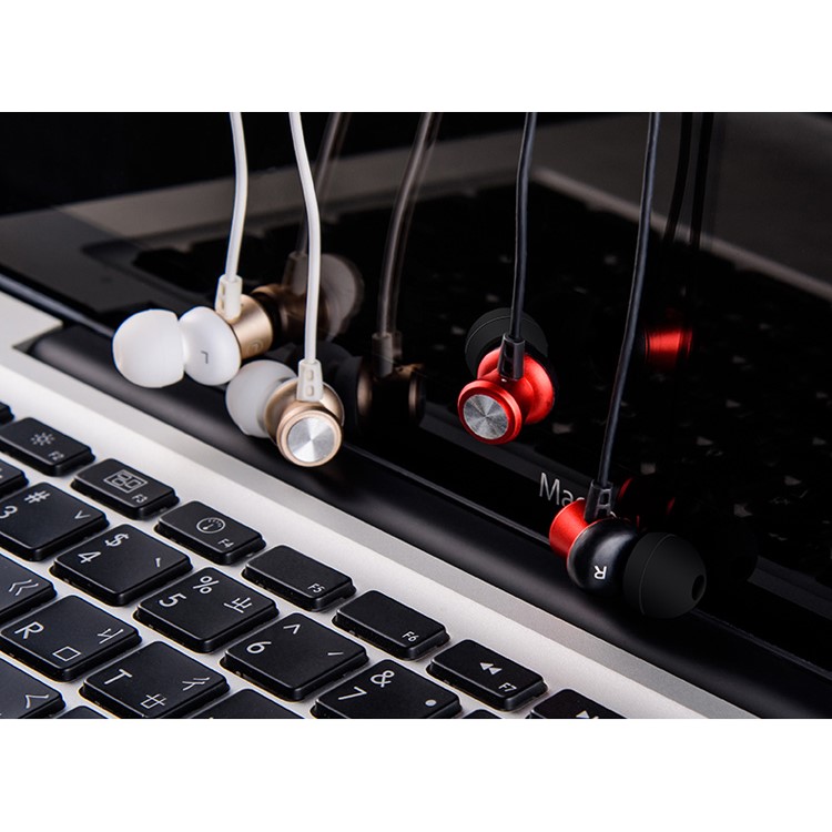 USAMS EP-10 3.5mm High Fidelity Aluminum Alloy In-ear Earphone for iPhone Samsung - Grey-5