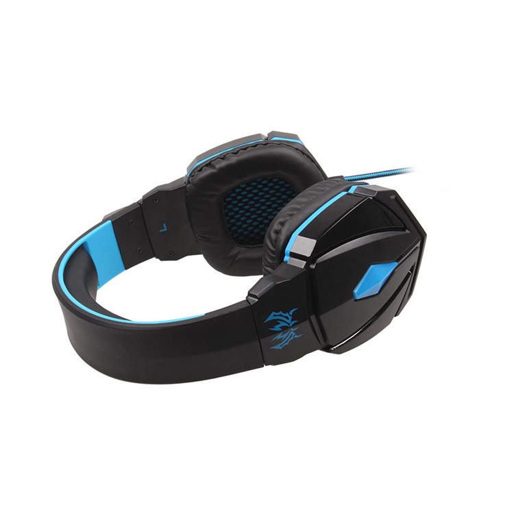 KOTION EACH G4000 Mega Bass Wired Gaming Headset mit Mic - Schwarz / Blau-12
