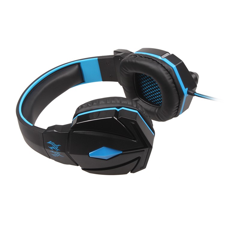 KOTION EACH G4000 Mega Bass Wired Gaming Headset mit Mic - Schwarz / Blau-13