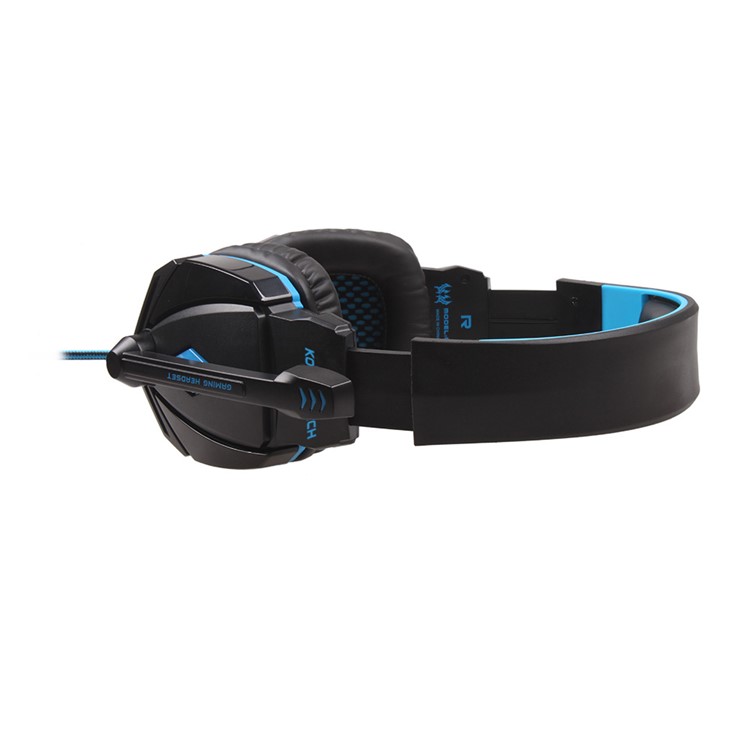 KOTION EACH G4000 Mega Bass Wired Gaming Headset mit Mic - Schwarz / Blau-14