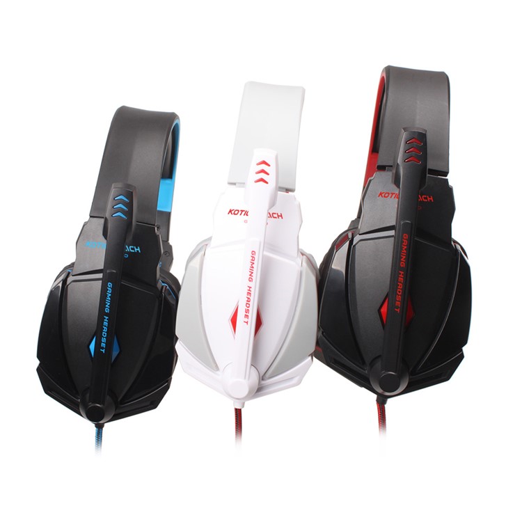 KOTION EACH G4000 Mega Bass Wired Gaming Headset mit Mic - Schwarz / Blau-18