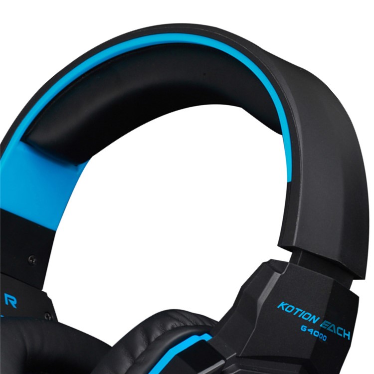 KOTION EACH G4000 Mega Bass Wired Gaming Headset mit Mic - Schwarz / Blau-22
