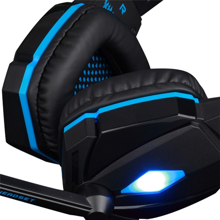 KOTION EACH G4000 Mega Bass Wired Gaming Headset mit Mic - Schwarz / Blau-6