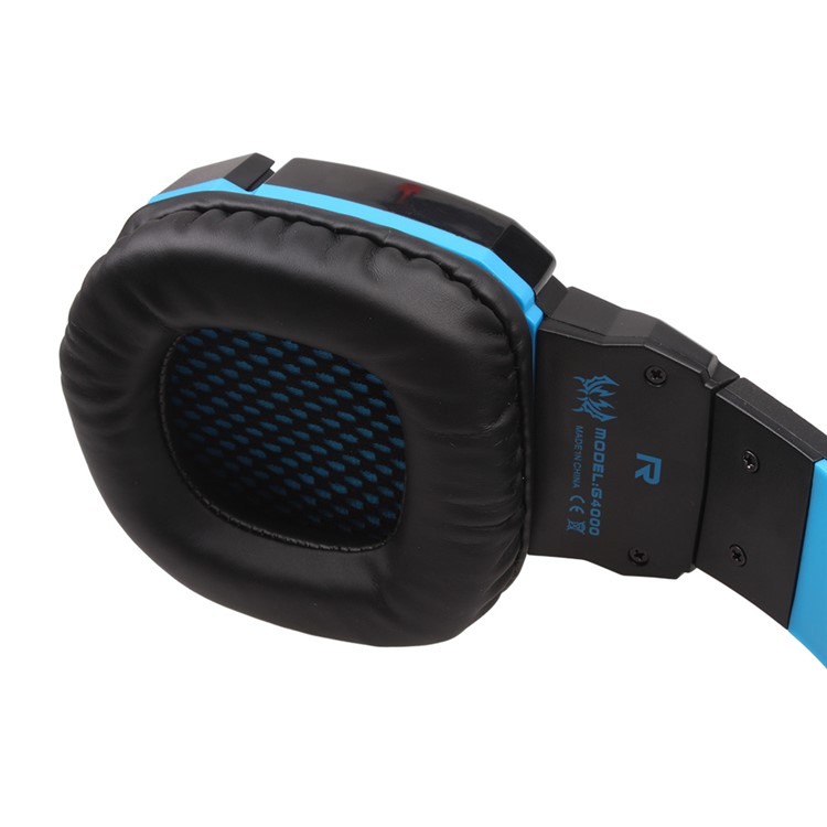 KOTION EACH G4000 Mega Bass Wired Gaming Headset mit Mic - Schwarz / Blau-7
