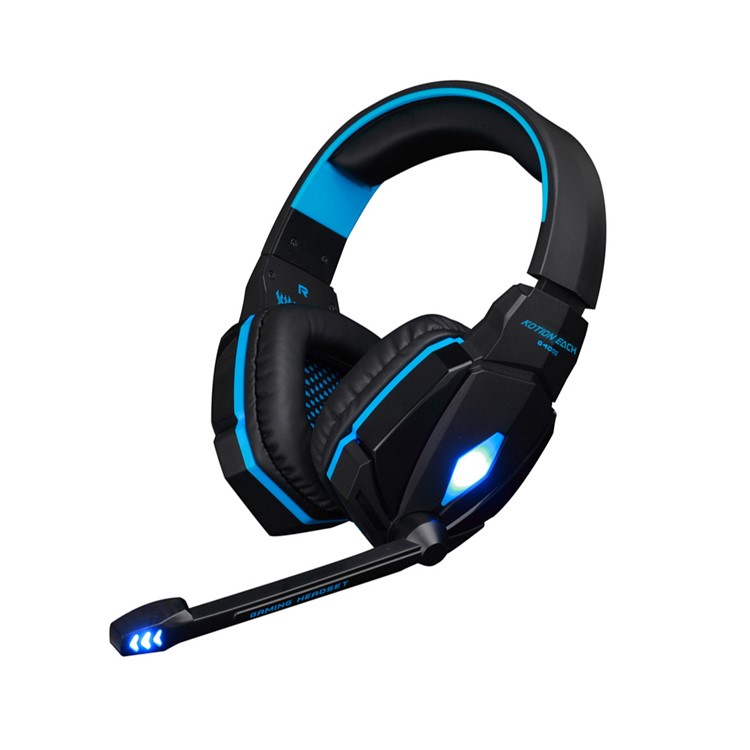 KOTION EACH G4000 Mega Bass Wired Gaming Headset mit Mic - Schwarz / Blau-8
