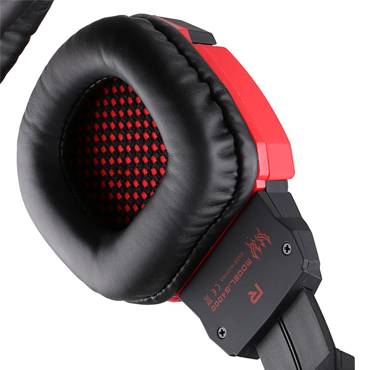EACH G4000 PC Gaming Stereo Headset Kopfhörer mit Lautstärkeregler Mikrofon - Rot-16