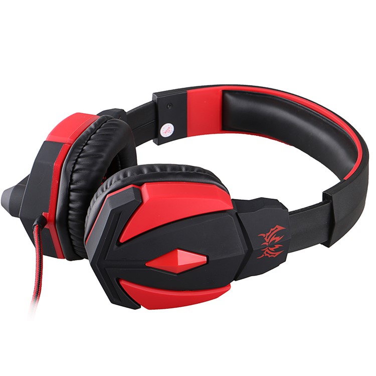 EACH G4000 PC Gaming Stereo Headset Kopfhörer mit Lautstärkeregler Mikrofon - Rot-3
