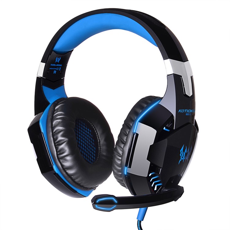 JEDER G2000 Over-Ear-Stereo-Bass-Gaming-Kopfhörer Für PC-Spiel - Blau-1