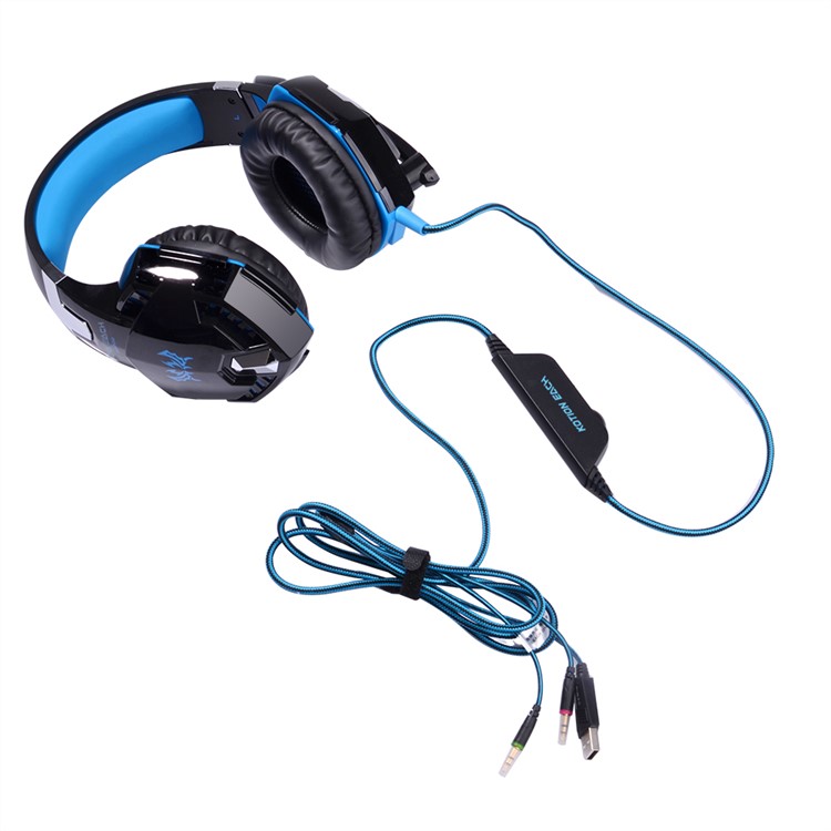 JEDER G2000 Over-Ear-Stereo-Bass-Gaming-Kopfhörer Für PC-Spiel - Blau-10