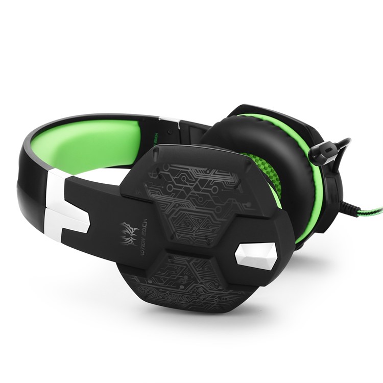 KOTION JEDER G1000 Professionelle 3,5-mm-PC-Gaming-Stereo-Kopfhörer Mit Mikrofon LED-Licht - Grün-3