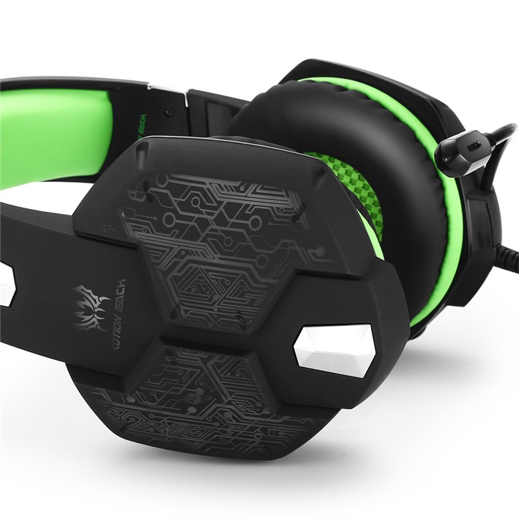 KOTION JEDER G1000 Professionelle 3,5-mm-PC-Gaming-Stereo-Kopfhörer Mit Mikrofon LED-Licht - Grün-5
