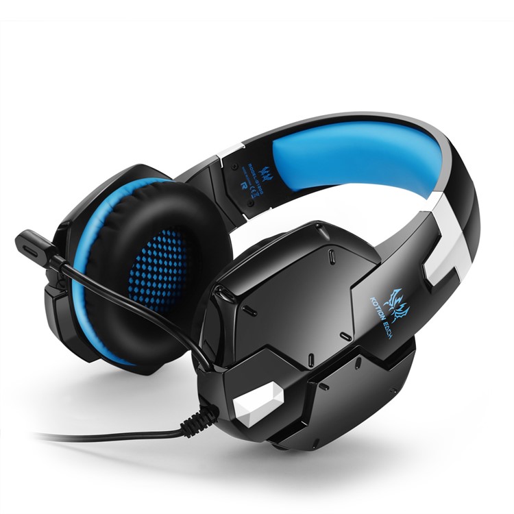 KOTION EACH G1200 3,5 Mm Spiel Headset Stirnband Mit Mikrofon Für PS4 PC Computer Laptop Smartphone - Blau-2