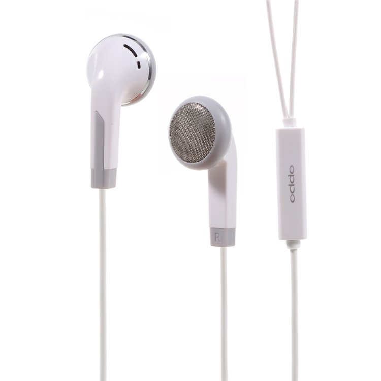 3.5mm In-ear Earphone Headset with Mic for iPhone Samsung Oppo Vivo - White-1