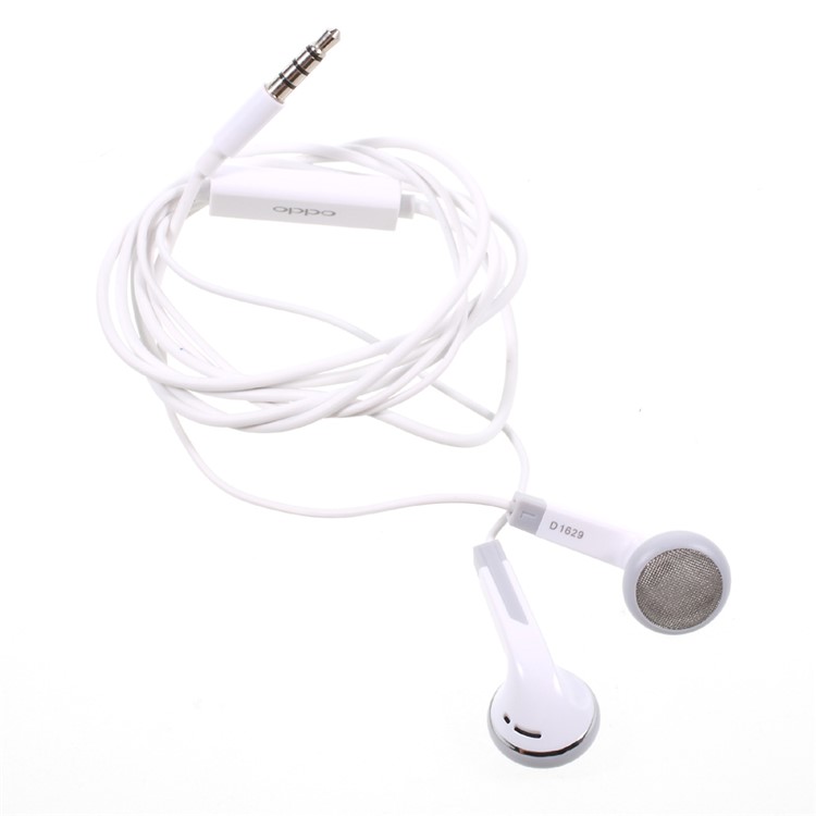 3.5mm In-ear Earphone Headset with Mic for iPhone Samsung Oppo Vivo - White-6