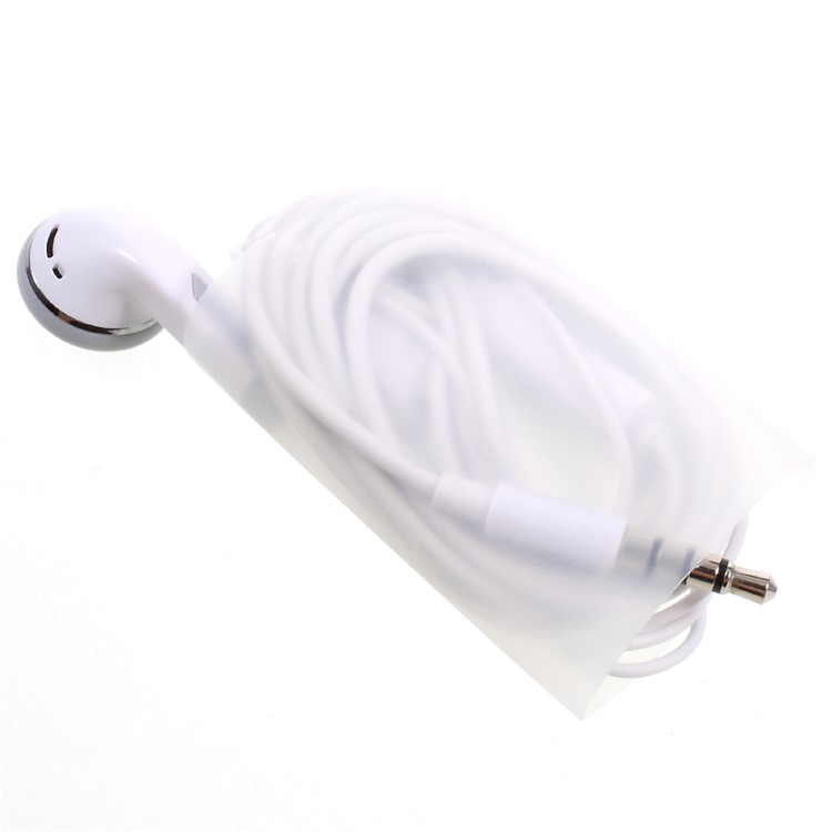 3.5mm In-ear Earphone Headset with Mic for iPhone Samsung Oppo Vivo - White-7